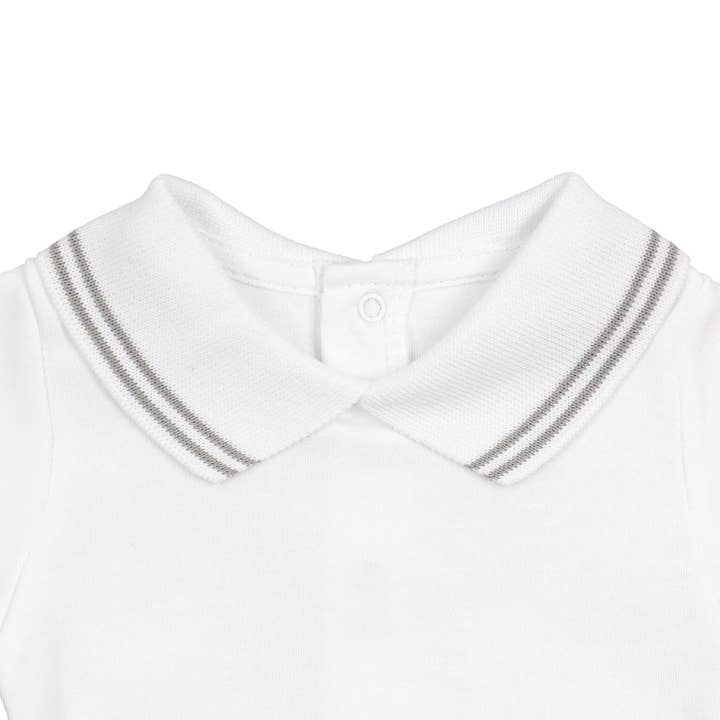 Bean Baby Clothes - Wholesale Bodysuit (Non-Footed) - Baby - Cotton Baby Bodysuit Onesie with Polo-Style Collar3