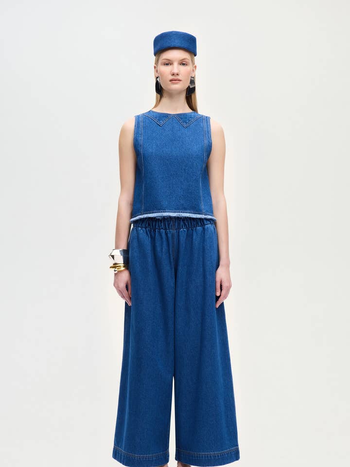 Blouse en denim pour la vente par IKIKIZ ONLINE