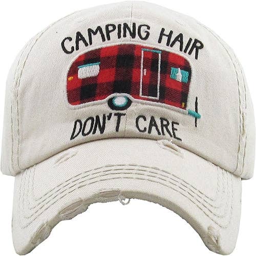 Your Fashion Wholesale - Wholesale Baseball Cap - Women's - Camping hair Don't Care Hat4
