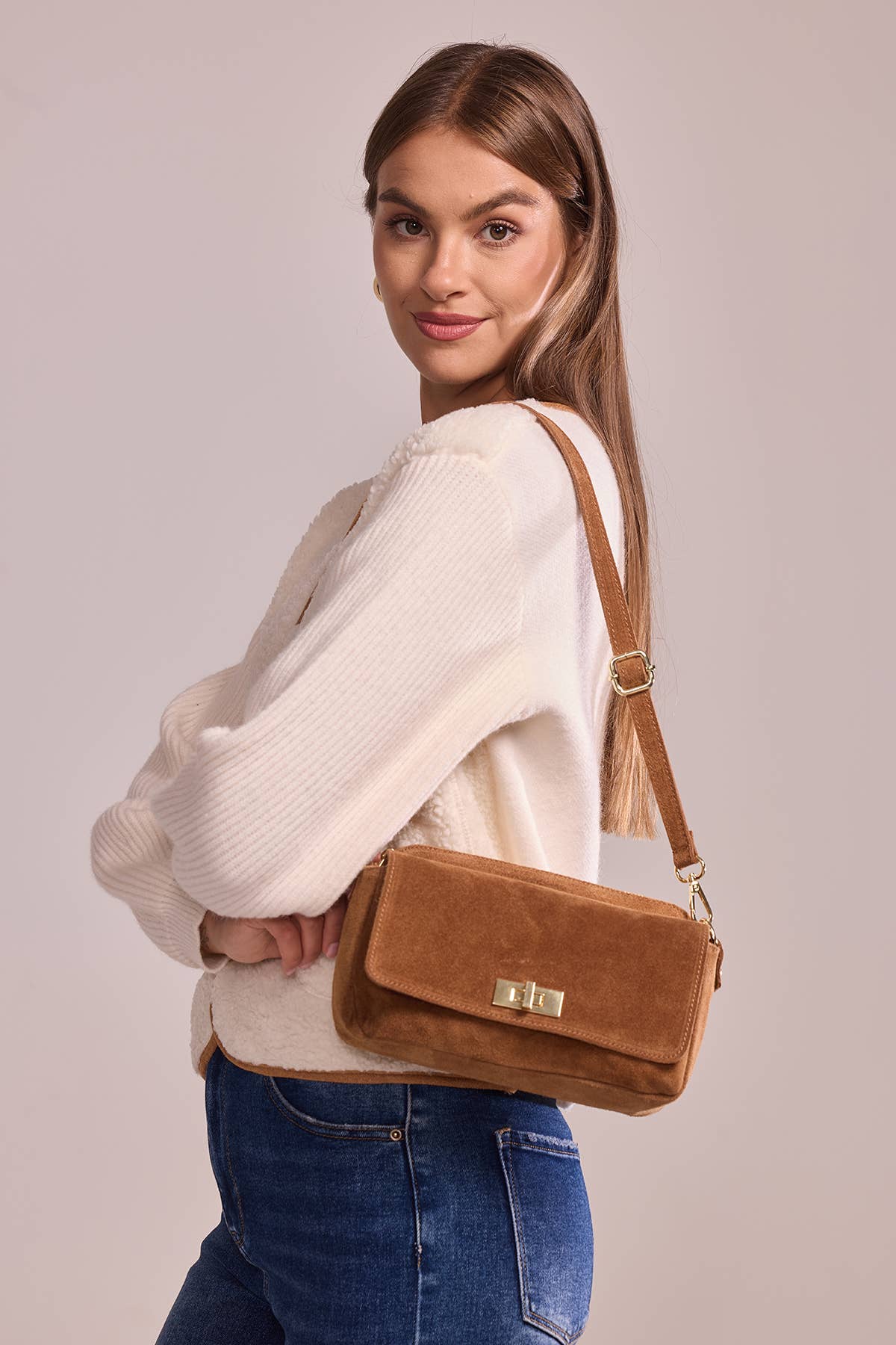 Cherry Paris - Venta al por mayor Maletín - Mujer - Bolso bandolera ILIANE en ante - 418827