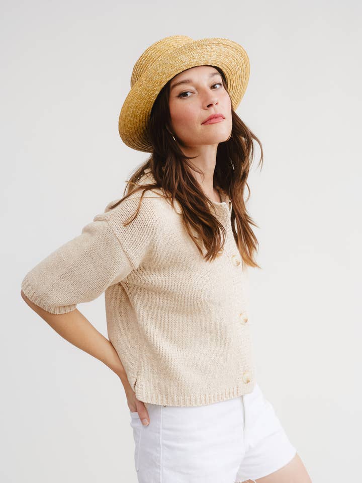 Tulum Sweater Top for wholesale by FLAT WHITE