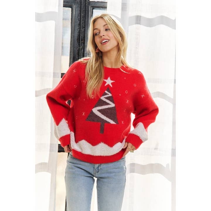 CHRISTMAS TREE SWEATER TOP for wholesale by Apolline