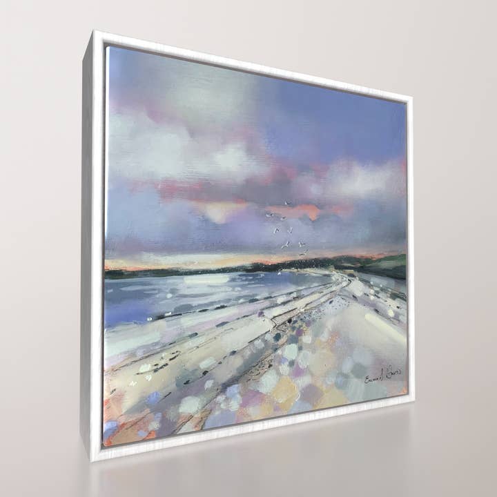 'Blackwaterfoot, Arran' - Framed Ceramic Tile Art Print for wholesale by Emma S Davis Artist