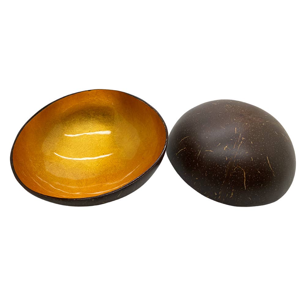 VIE - Wholesale Decorative Plate/Dish/Bowl - Hand-Painted Coconut Bowls, Lacquered, Set of 252