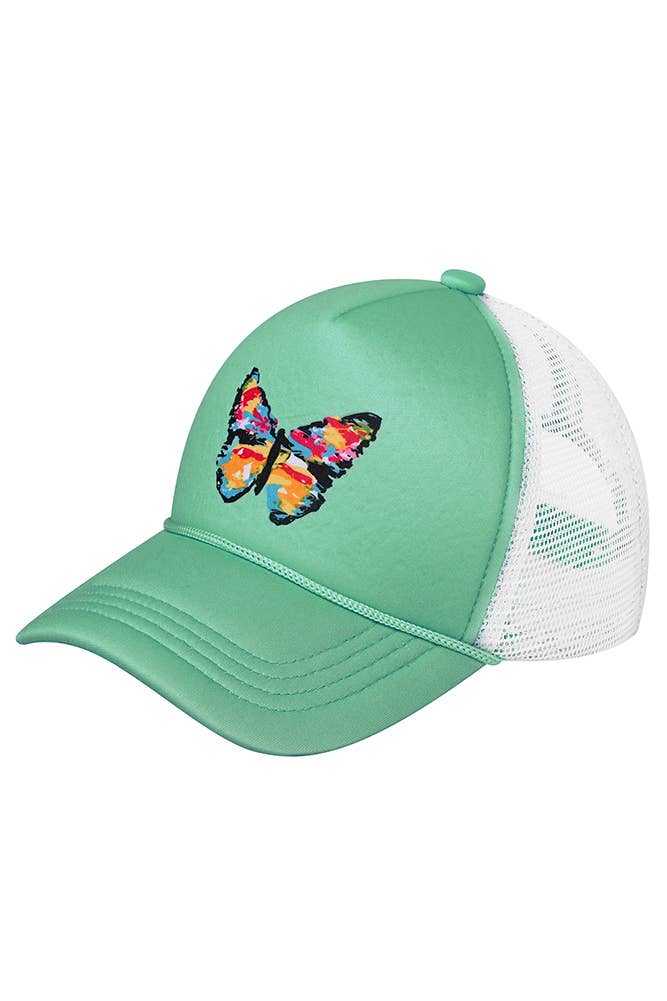 Hana - Vente Casquette de baseball – enfant - Casquette de papillon abstraite peinte à la main C.C Kids0