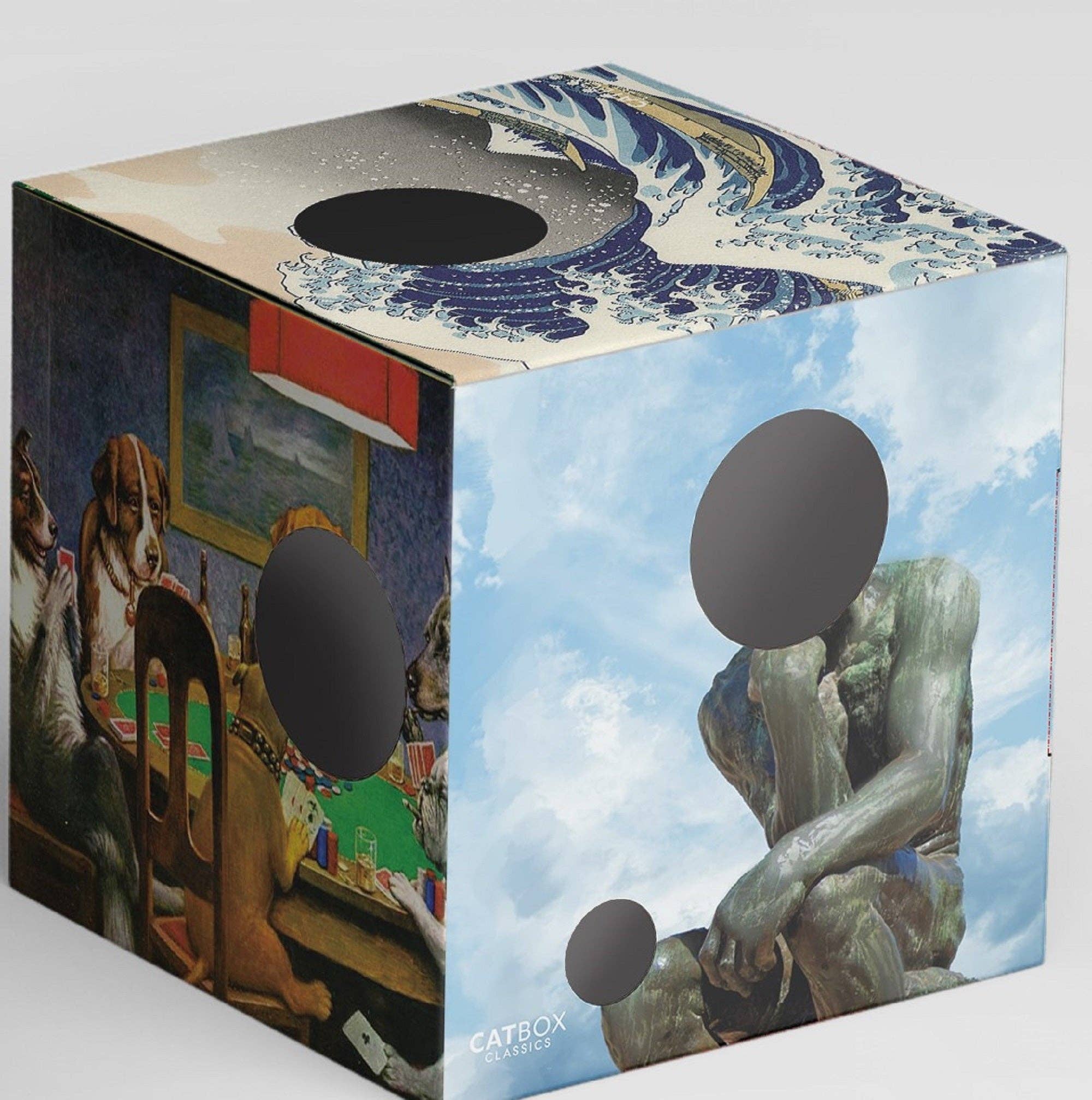 Cat Box Classics - Wholesale Pet Scratcher - Cat - Meow Masterpieces Cardboard Cat House with Scratcher6