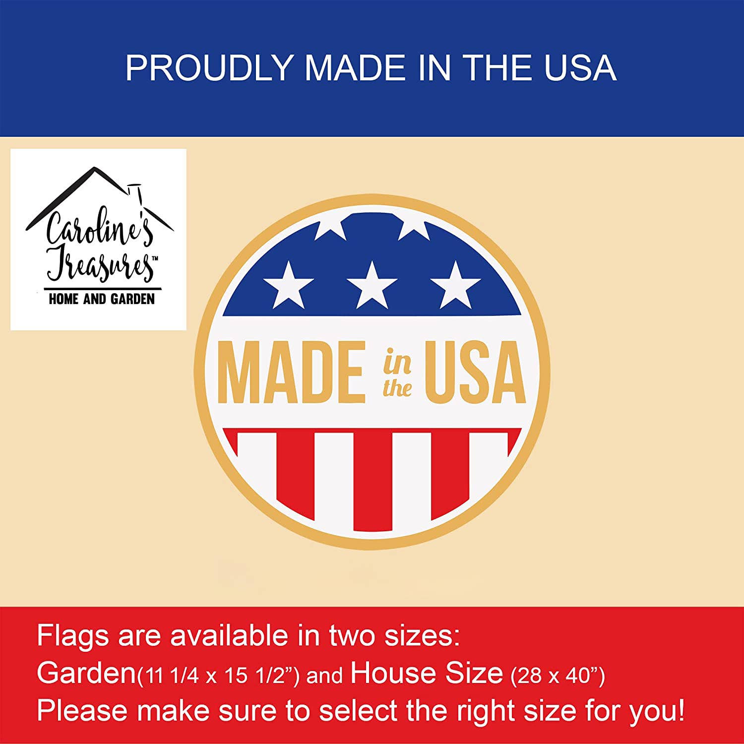 Caroline's Treasures - Wholesale Flag - Blue Brindle Greyhound American Flag Garden Flag WDK62732