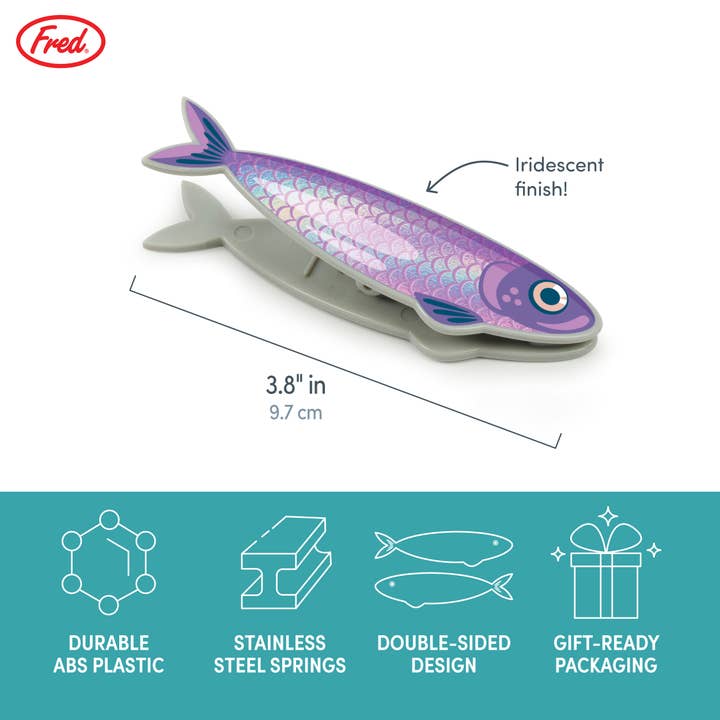 Fred & Friends - Wholesale Kitchen Tool/Gadget - Fish 'N Clips - Sardine Bag Clips - Set of 43