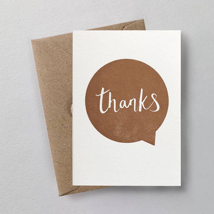 Biglietto di ringraziamento piccolo per la vendita all'ingrosso da parte di over the c.
