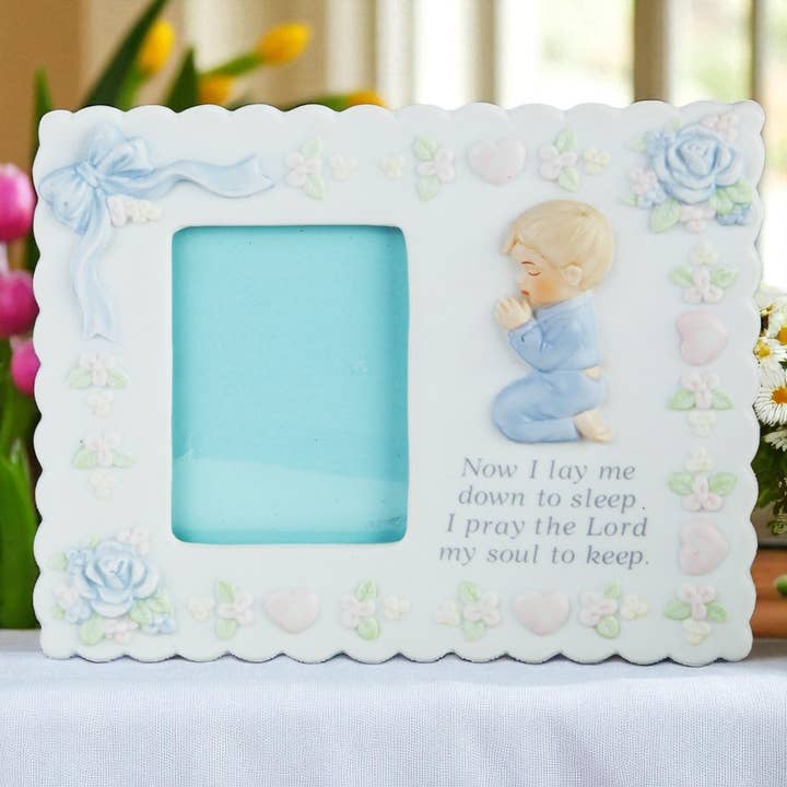 Cornice per foto in porcellana con preghiera per la vendita all'ingrosso da parte di Pacific Trading