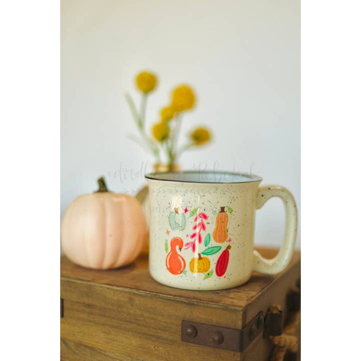Colorful Gourds Collage Mug for wholesale by Doodles By Rebekah