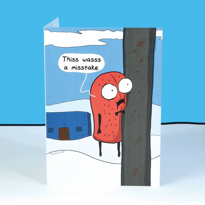 Tarjeta de felicitación «Triple Dog Dare» para venta al por mayor de The Awkward Yeti
