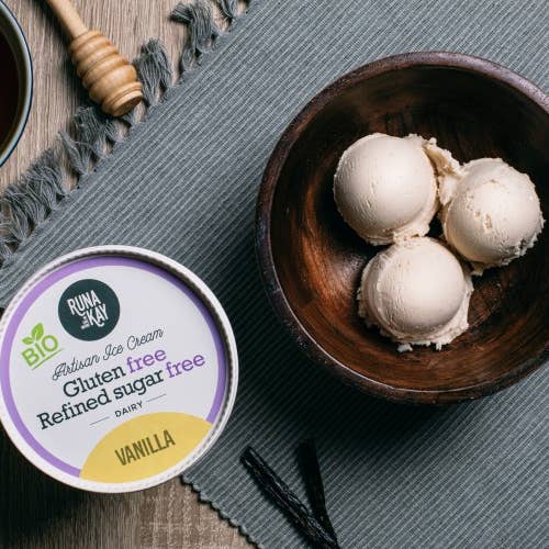 Runakay - Wholesale Ice Cream/Sorbet - VANILLA 460 ml ECOLOGICAL-SUGAR-FREE REFINED-GLUTEN-FREE1