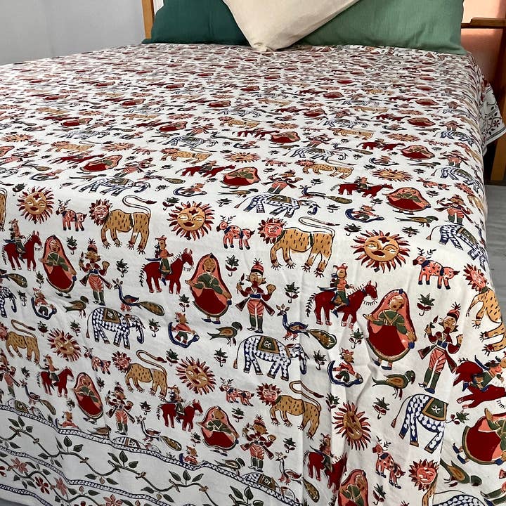 Överkast 90x108 Tryckt Carnival Bright för wholesale av natural habitat