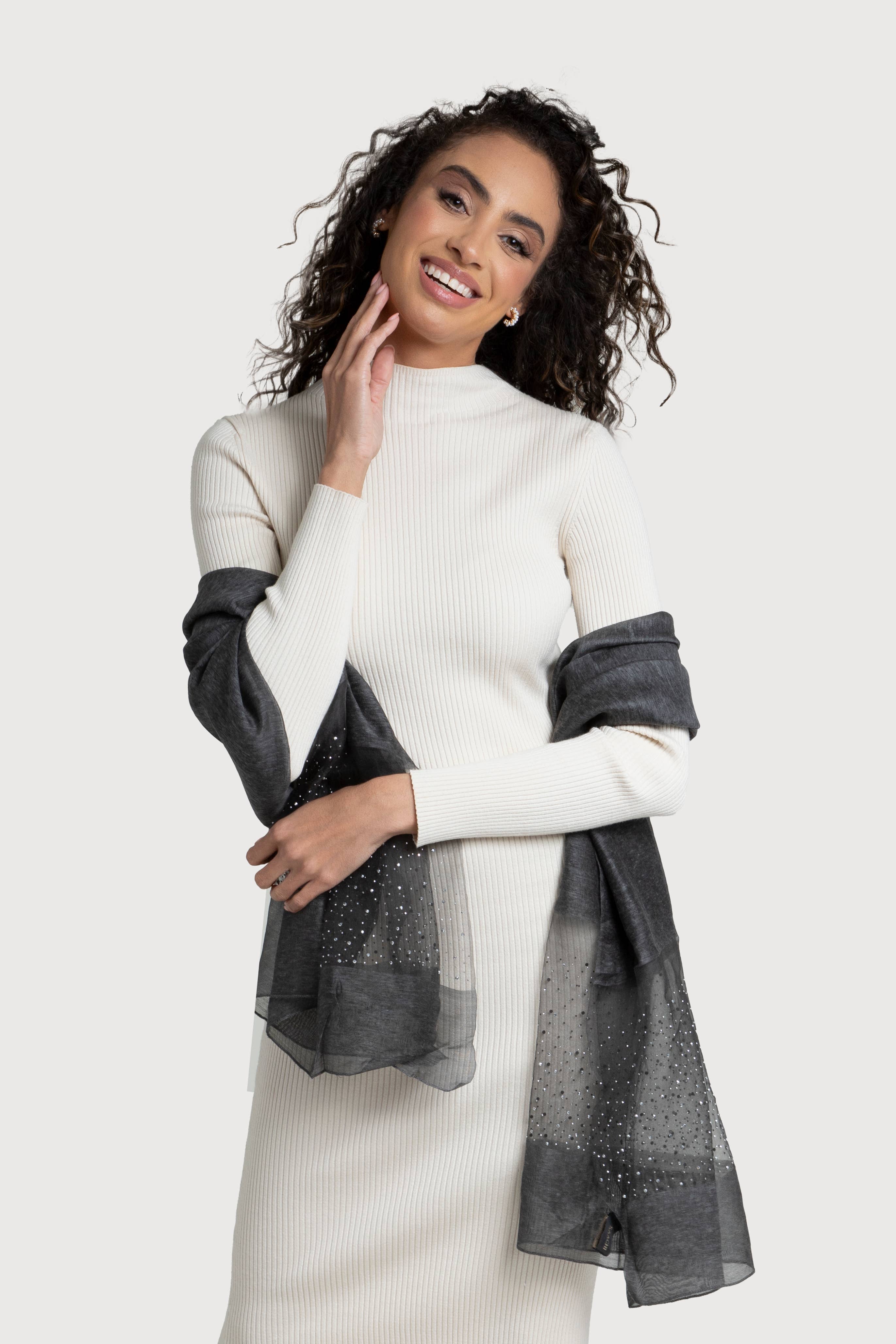 SAACHI - Vendita all'ingrosso Sciarpa - Donna - Sciarpa Star Gazer in misto lana23