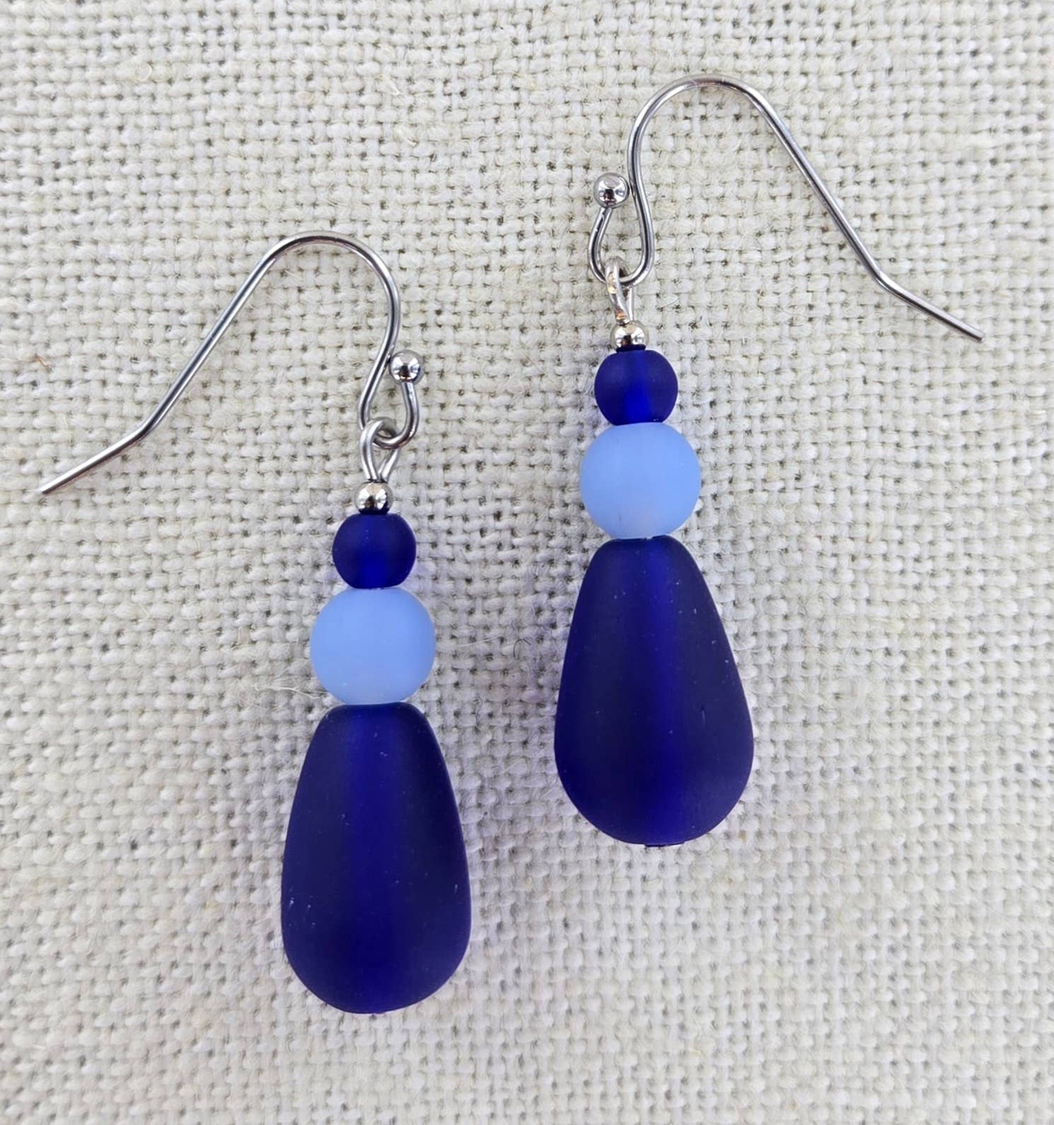 Sadie Green's Jewelry - Wholesale Dangle Earrings - Sea Glass Drop Earring 1711-SP0