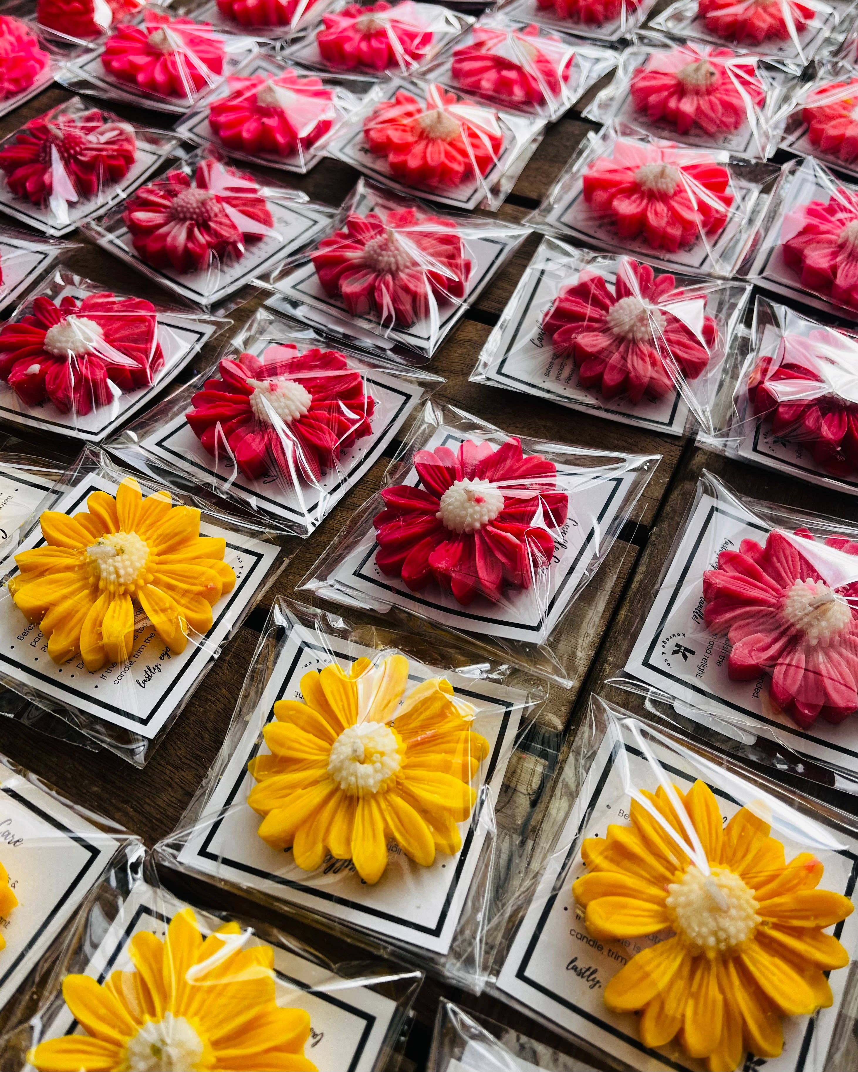 Kourage & co - Vente Bougies originales - Bougie fleur de marguerite en cire de soja8