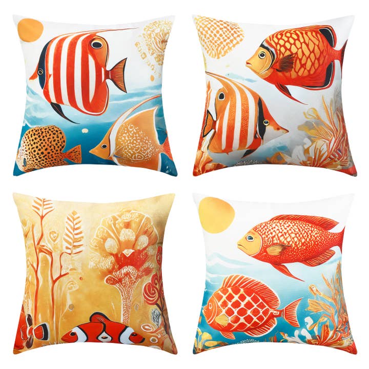 Waterproof Garden Cushion Covers - Marine-Themed Design 9 for wholesale by RKAAS HOME