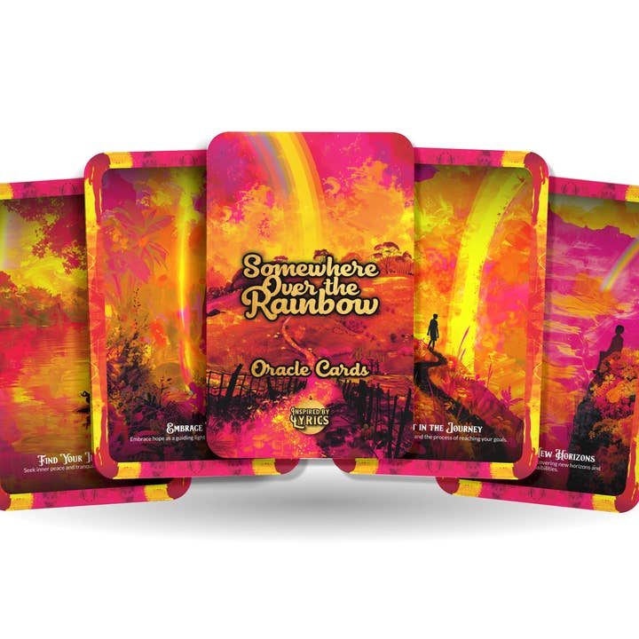 Någonstans över regnbågen - Oracle Cards - En unik andlig resa - Inspirerad av texter - Mindfulness-kort för wholesale av Ibiza Tarot USA