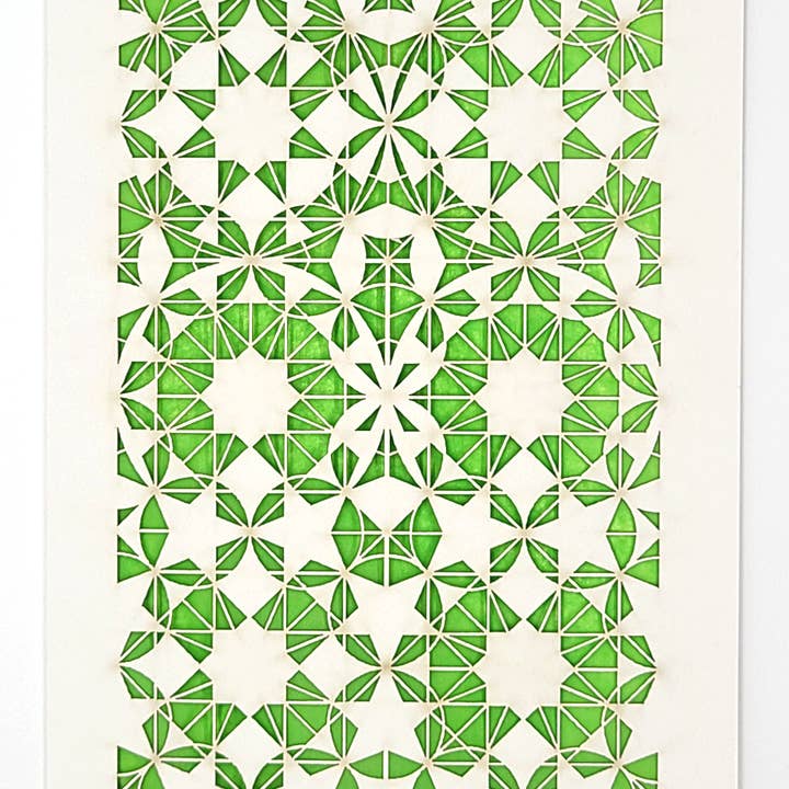 two hermanas - Wholesale Gewone wenskaart - 8-voudige Rozet - traditioneel geometrisch ontwerp2