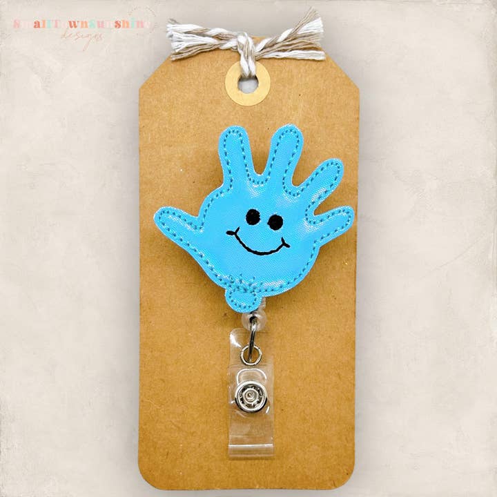 Balloon Glove Badge Reel for wholesale by The SmallTownSunshine Company