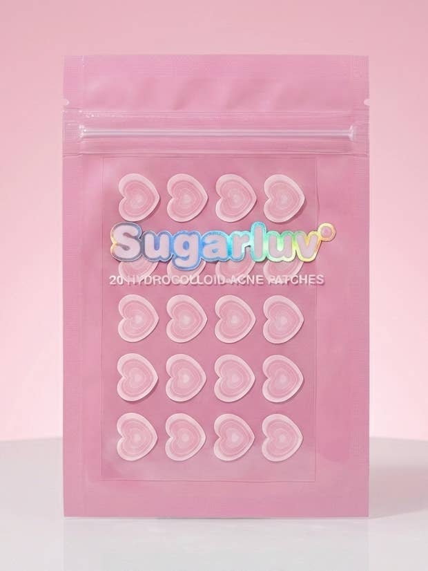 Hydrocolloid Acne Patch Kaleidoscope Hearts 20ct for wholesale by Sugarluv
