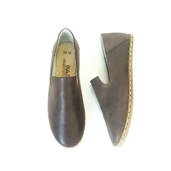 Nidalu Handmade - Wholesale Flats/Loafers - Unisex - Deniz Loafers in Bark (Unisex)