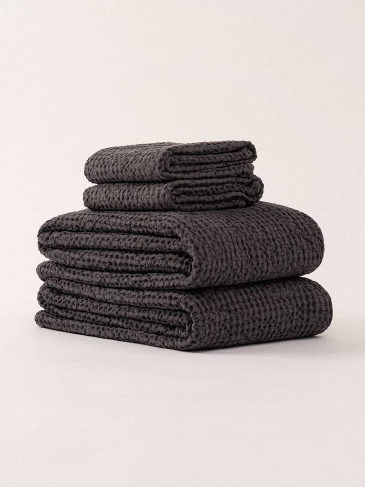 Juego de toallas de gofres para venta al por mayor de AmourLinen