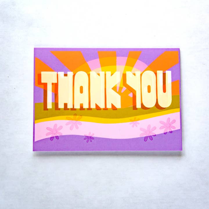 Thank You Retro for wholesale by Normandie Illustration