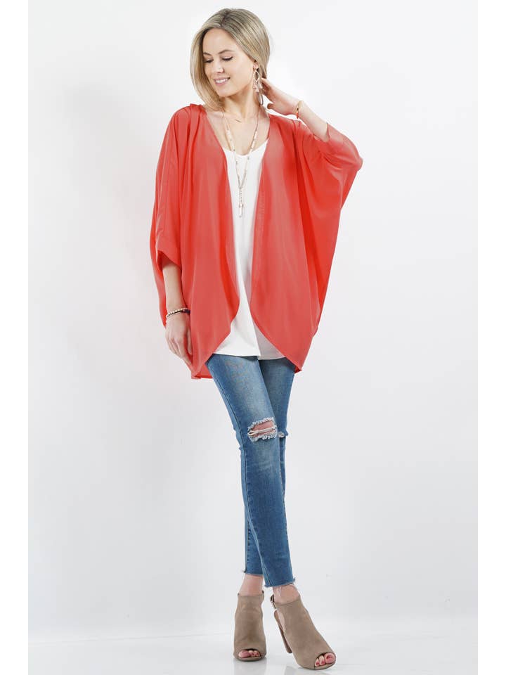 42POPS - Wholesale Kimono - Dames - Kimono Chiffon Vest2