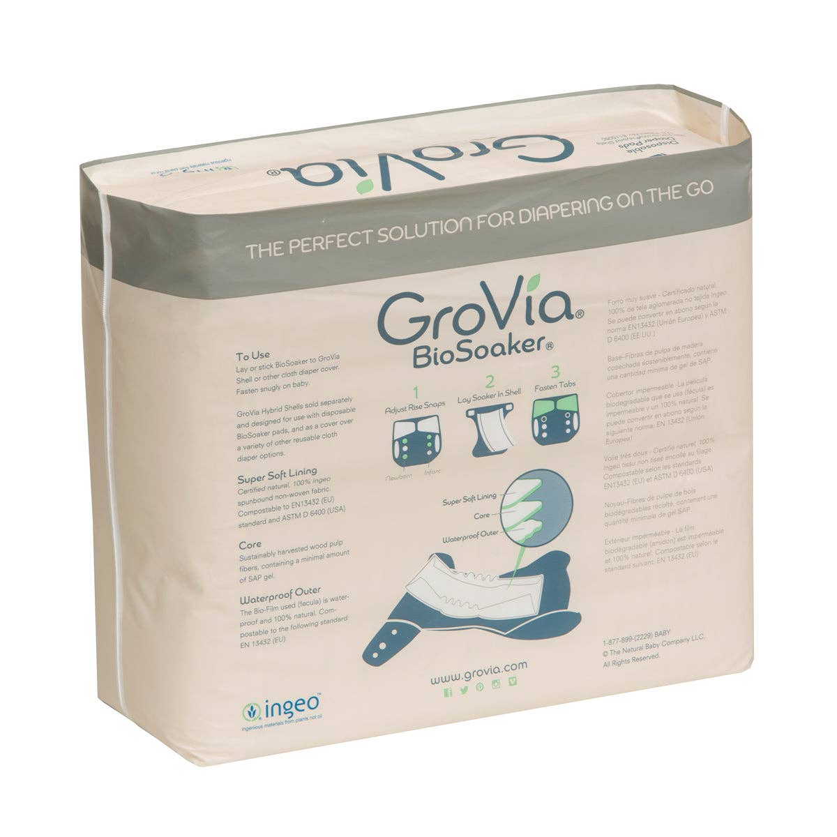GroVia Modern Diapers - Wholesale Diaper (Cloth) - Baby - Disposable BioSoaker Pad1