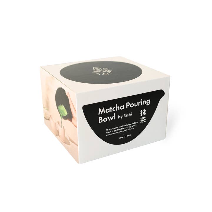 Rishi Tea & Botanicals - Wholesale Bowl - Matcha Pouring Bowl, Black Porcelain