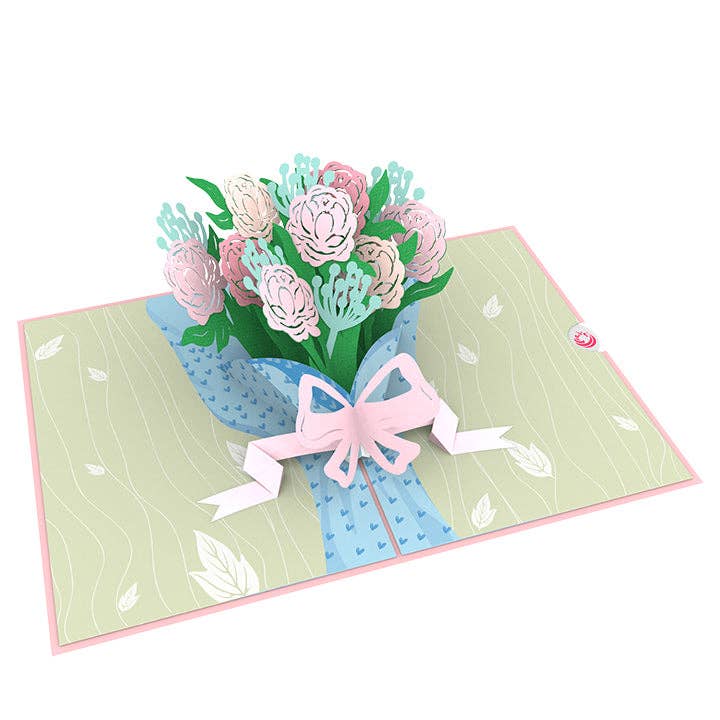Unipop Cards, LLC - Wholesale Everyday Greeting Card - Bouquet of Peony Pop Up Card – Mothers day pop up card1