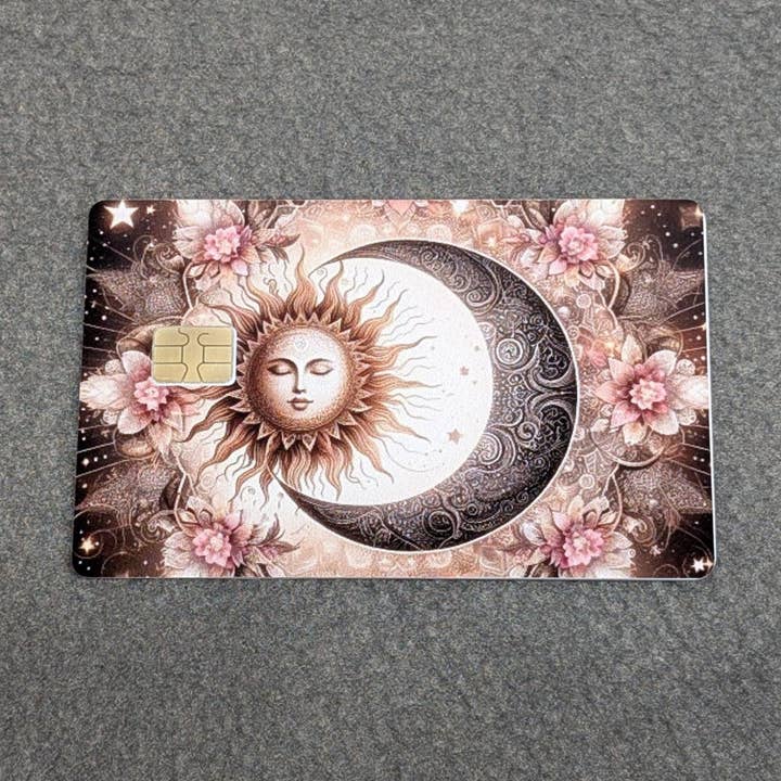 Sun & Moon Credit/Debit Card Sticker, Skin, Cover for wholesale by JTV Designs