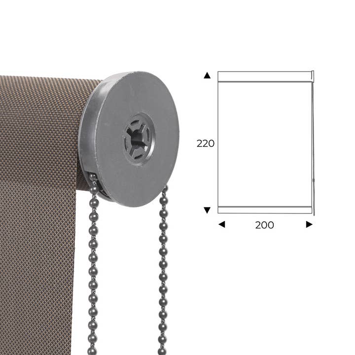 cortina enrollable 200cm antracita para venta al por mayor de Rocada Spain