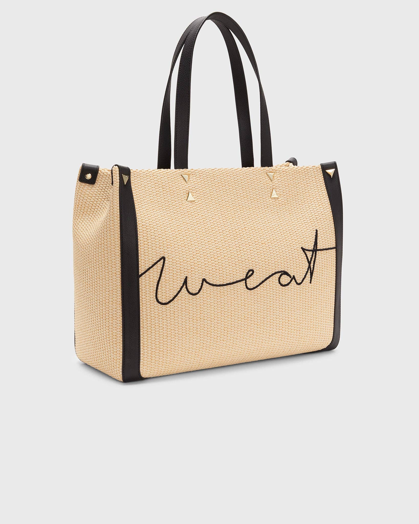 WEAT - Wholesale Tote Bag - Women's - Tote Raffia Black4
