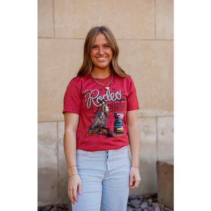 Let's Rodeo Barrel Racer - Western Tee for wholesale by Spirit to a Tee