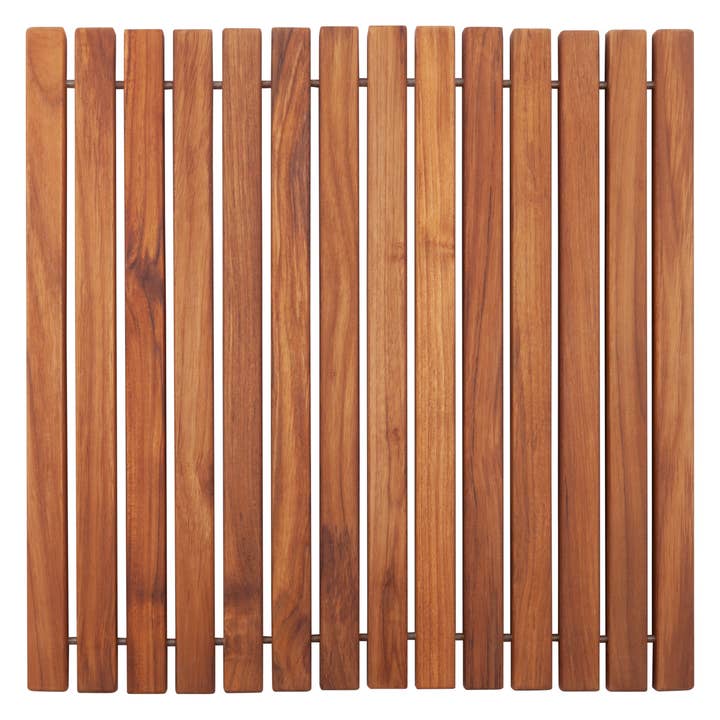 Olieret Teak Bruser og Bad String Mat 19,6 ″ x 19,6 ″ for engroshandel hos Nordic Teak