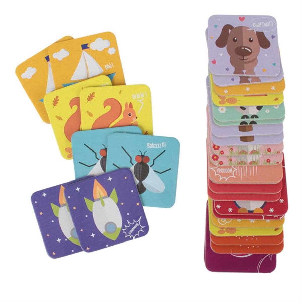TSJJ - Vente Cartes d'apprentissage – enfant et bébé - Cartes Educatives Je Developpe Ma Memoire X300