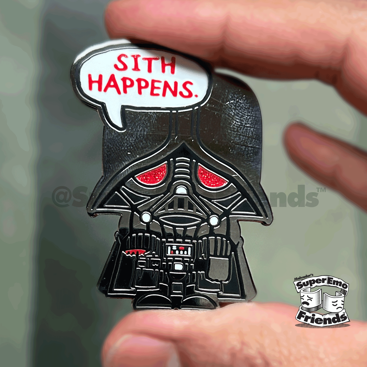 SuperEmoFriends - Wholesale Lapel Pin/Button - SuperEmo Sithy Enamel Pin2