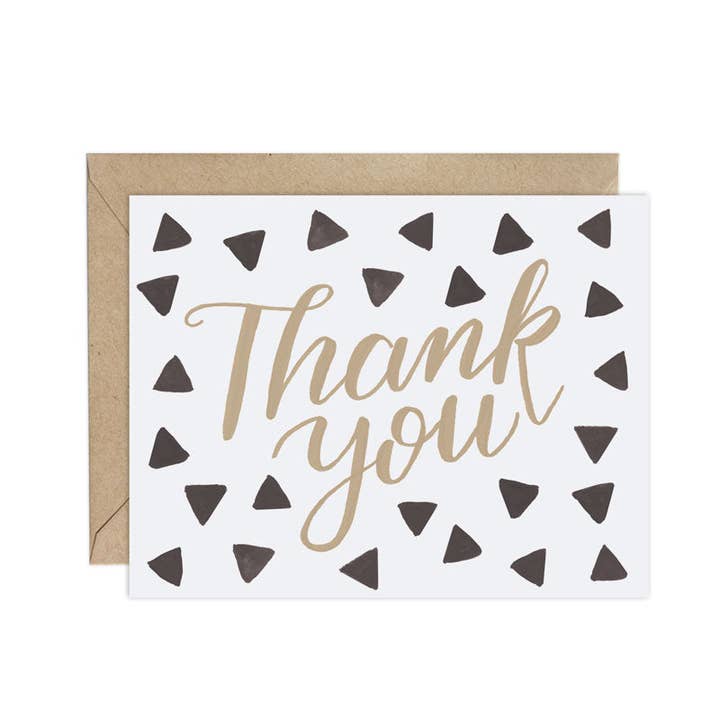 Triangle (Pattern Party)- Thank You Card for wholesale by LoveLight Paper