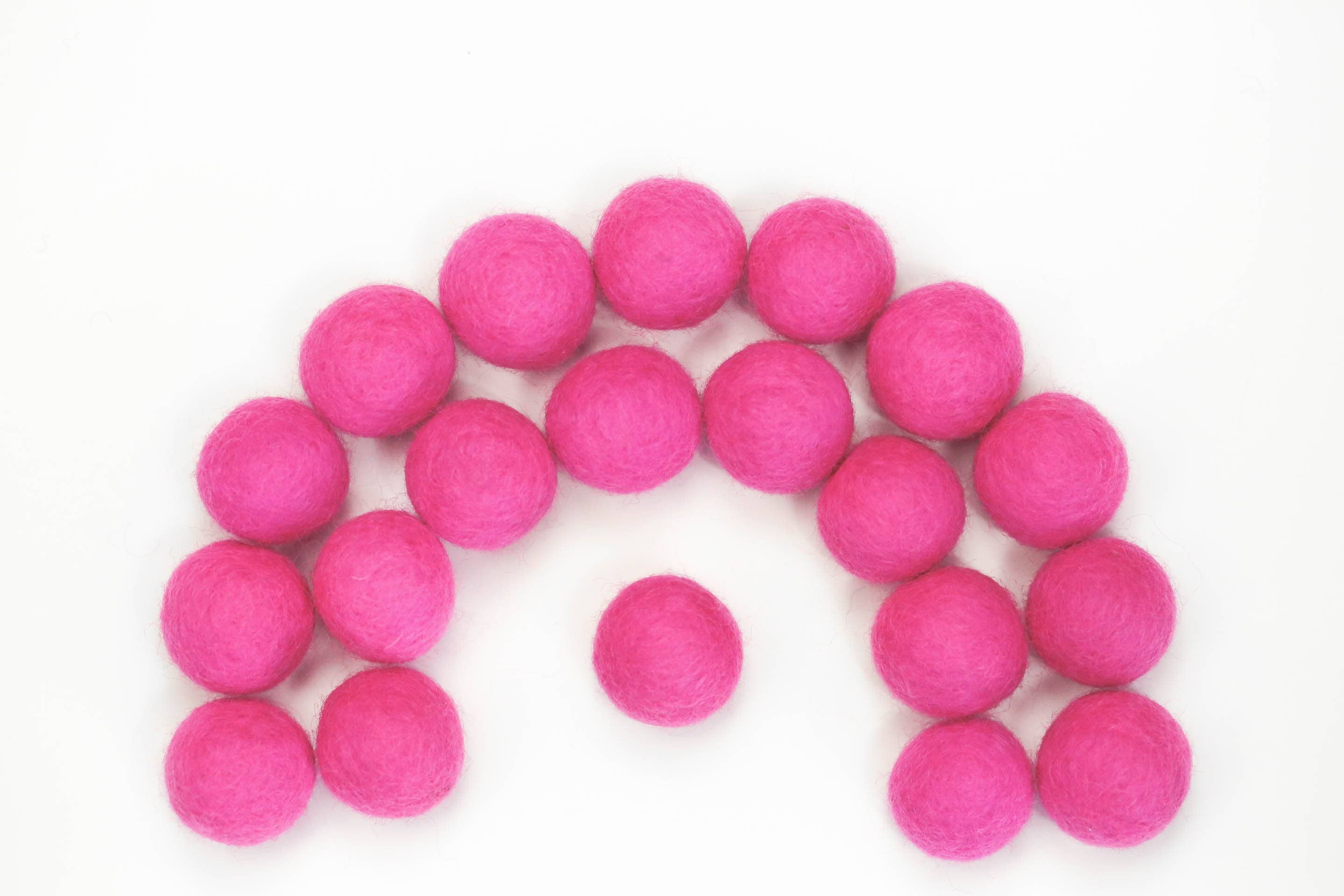 The Felt Pod - Wholesale Craft Supplies - 2.5 cm Felt Balls 100 Pieces -for DIY Garland Wool Beads35