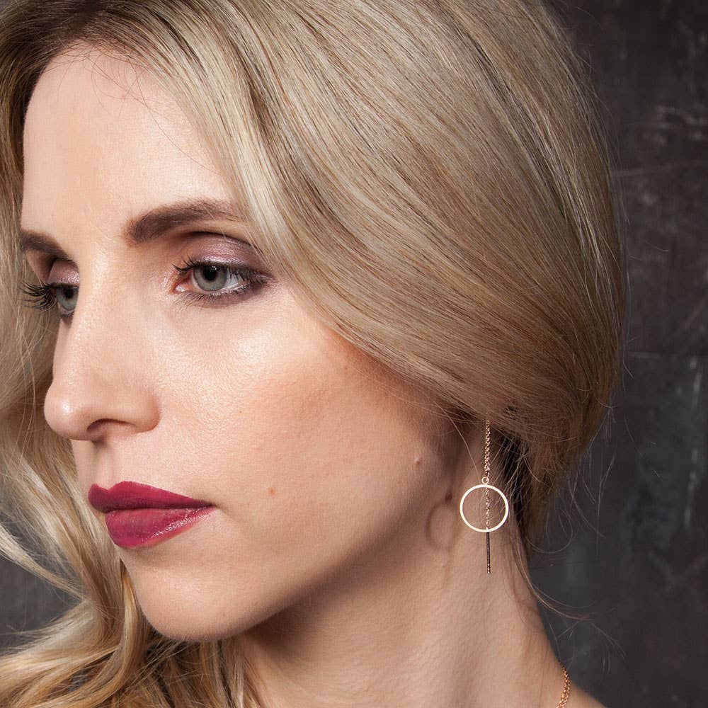 Sergio Engel jewellery - Wholesale Hangende/ronde oorbellen - Pura Earring 22 Oorbel met draad-/doortrekbare oorbel2