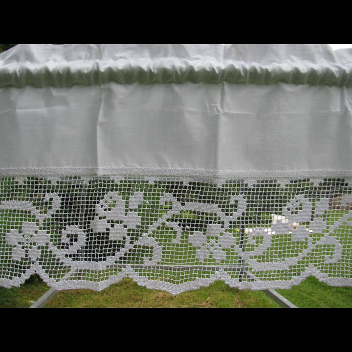 Eastern Sunrise Lace And Linens Inc. - Wholesale Valance - Italian Tuscan hand knotted Netting Lace Window Valance3
