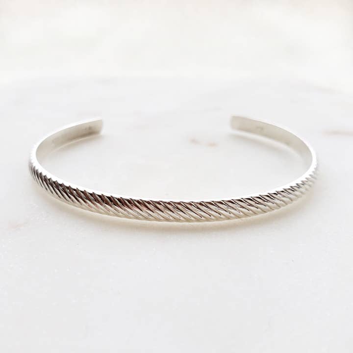 Oblique Cuff for wholesale by Arcana Silver