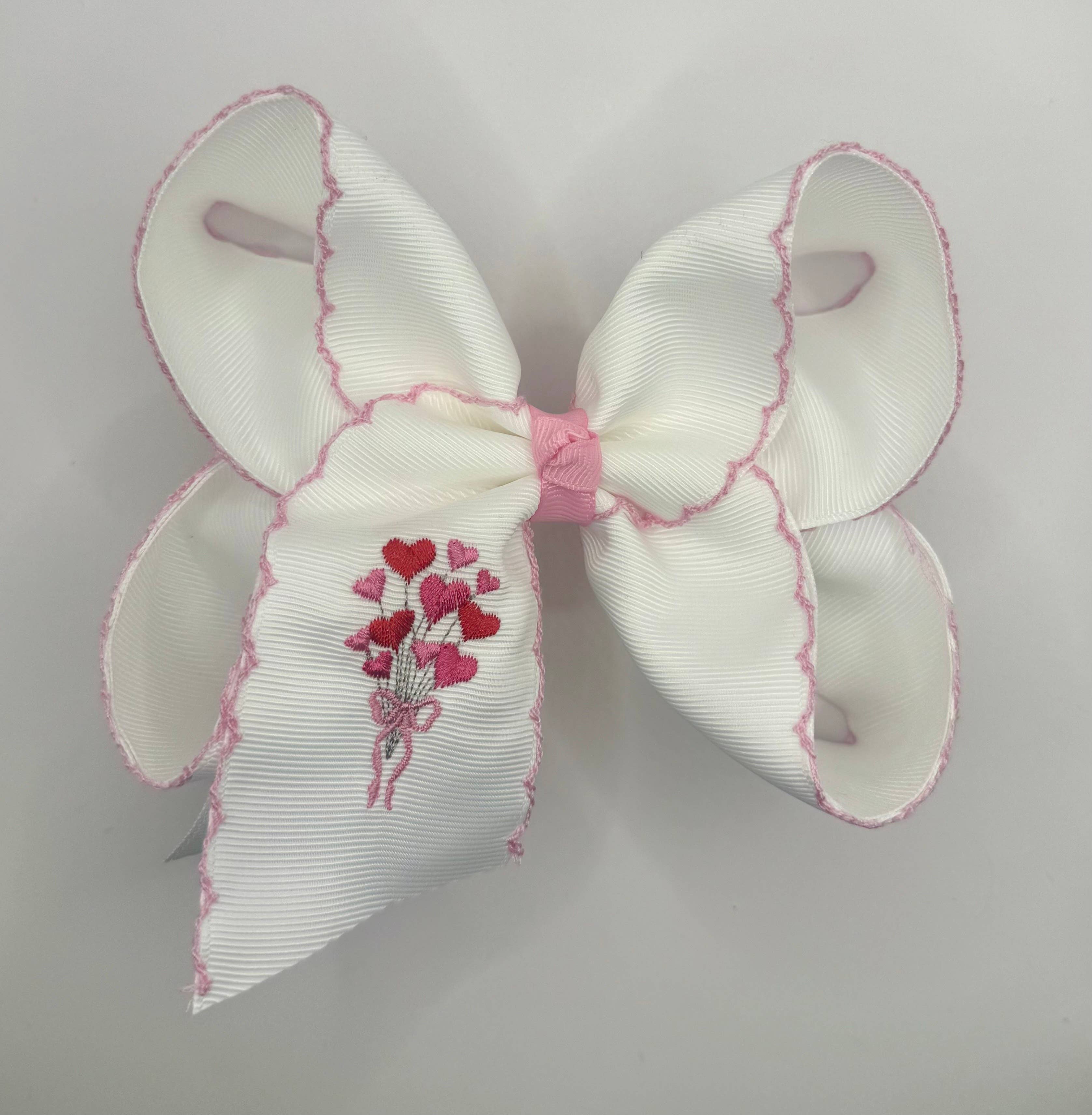 Luminous Sky Bowtique - Wholesale Hair Bow - Kids - Heart Balloons Moonstitch