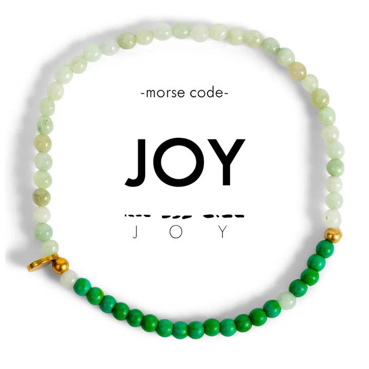 3mm Morse Code Bracelet | JOY for wholesale by ETHICGOODS