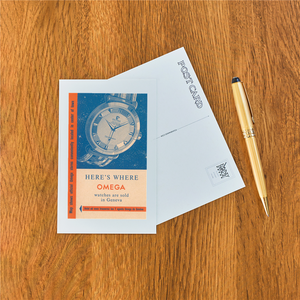 Found Image Press - Wholesale Postcard - Postcard FN-449 Where Omega Watches are Sold1