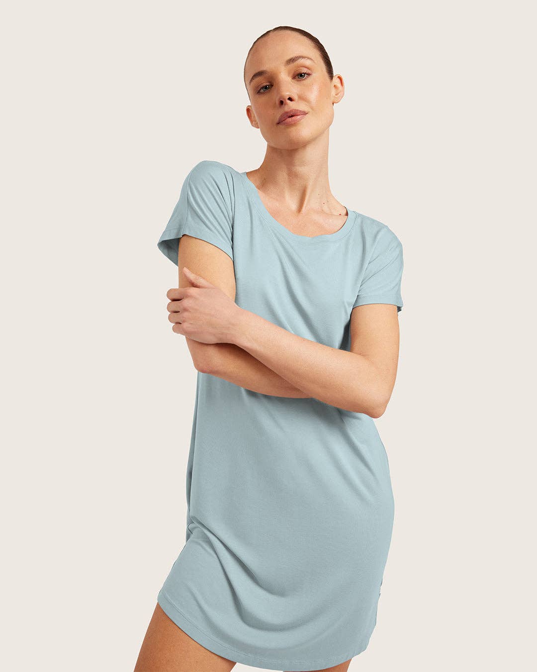 Bleu Minéral Chemise de nuit Goodnight - Bleu minéral en vente sur Faire7