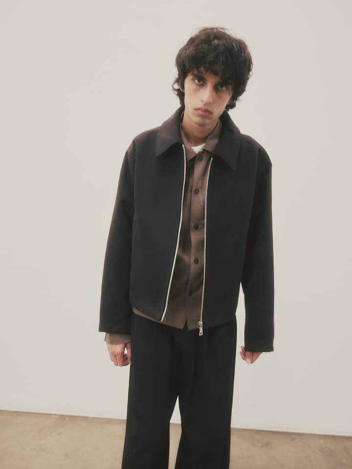 BLACK The David Jacket | Heavyweight Utility Jacket for wholesale on Faire4